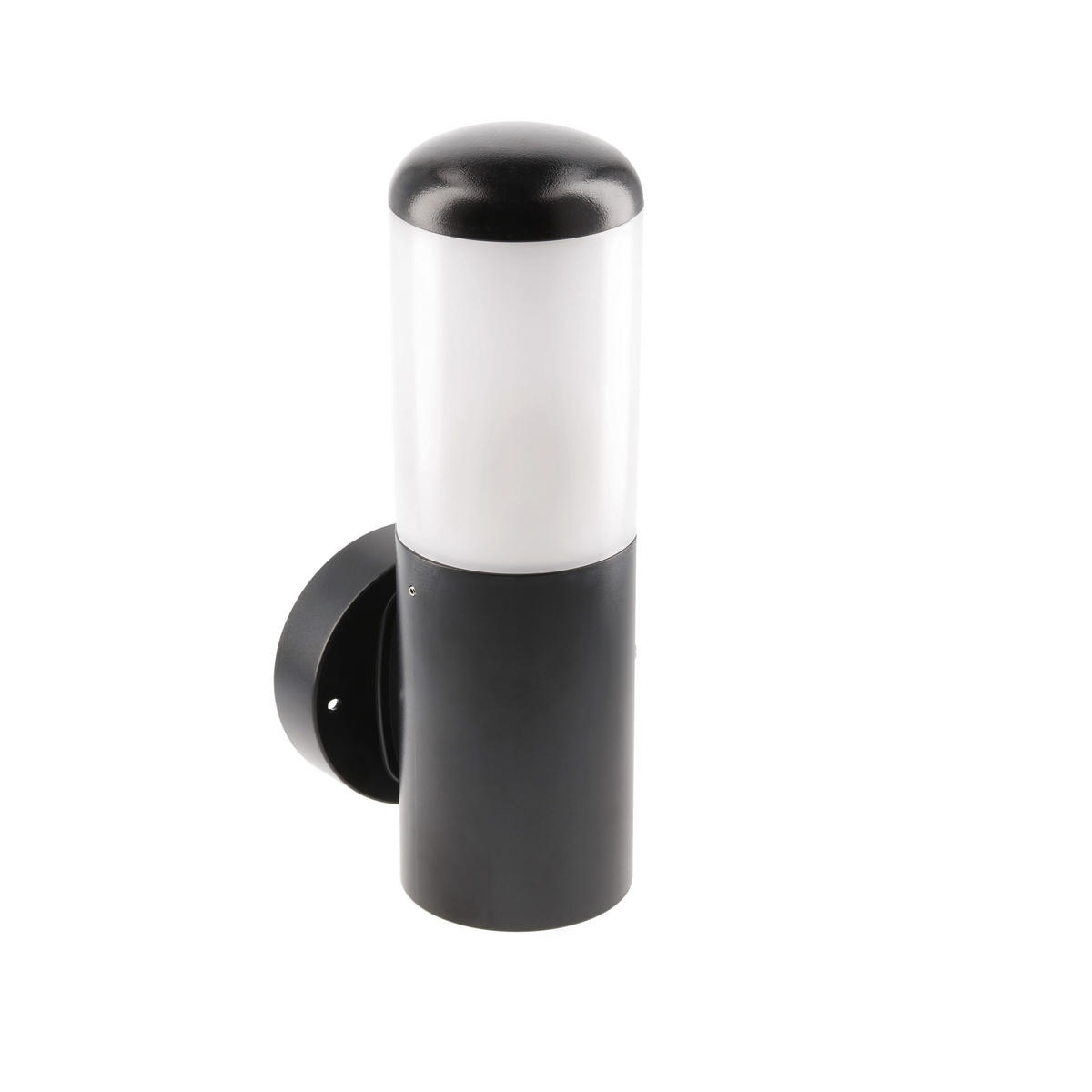 AUSSENWANDLEUCHTE HUMERA Schwarzer Rundzylinder - Schwarz, Kunststoff (11/13.4/29.6cm) - CGC Europe