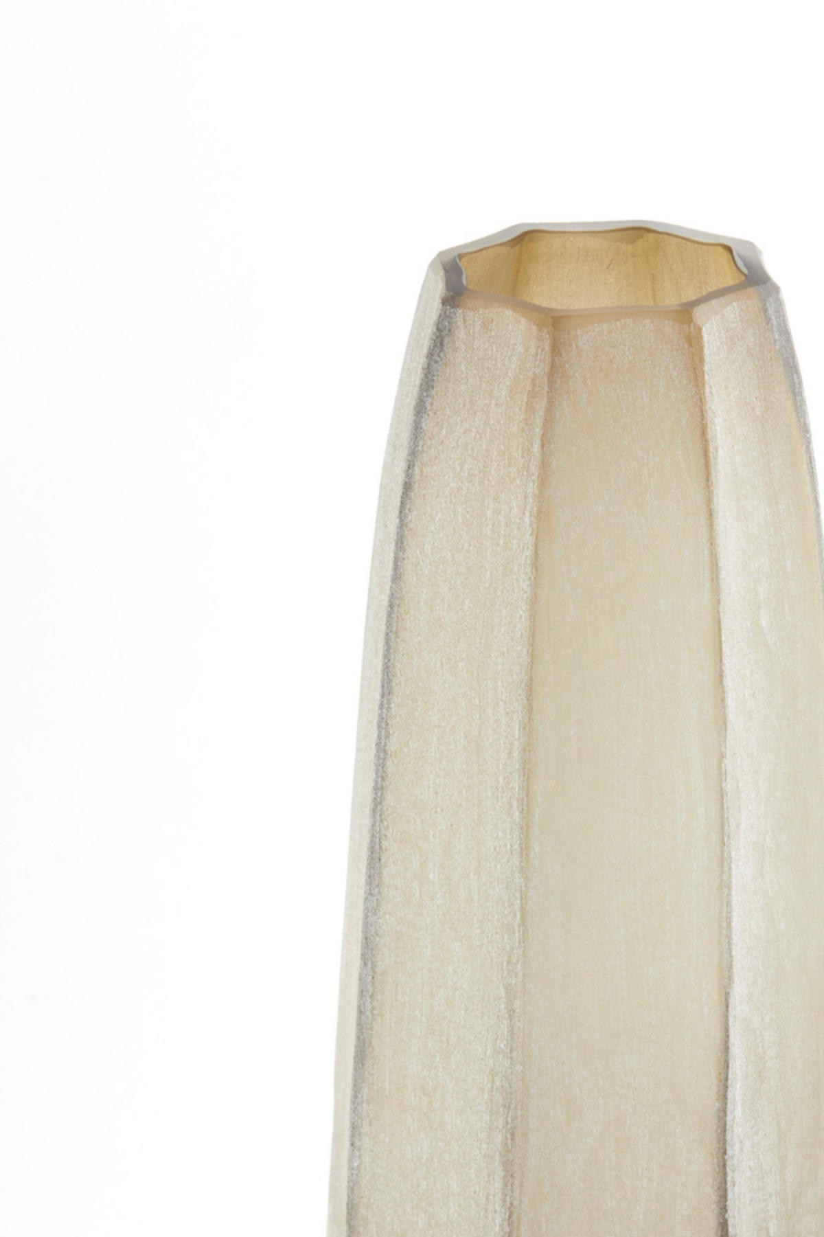 VASE Bradley Braun Ø17/60 cm - Braun, Glas (17/60cm) - Light & Living