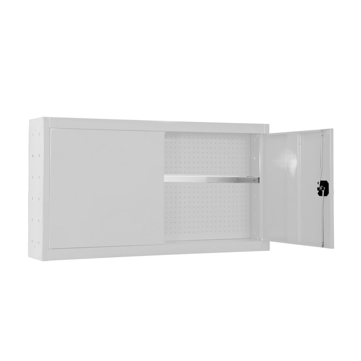 WERKZEUGSCHRANK Hängend Amego 1x Fachboden HxBxT 65x120x27,5 cm Metall Abschließbar Weiß - Weiß, Metall (120/65/27.5cm) - PROREGAL
