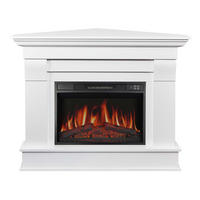 ELEKTROKAMIN Albion Corner AF23S Weiß – Breite 107 cm, 3D-Flammeneffekt, LED-Beleuchtung, Heizfunktion - Weiß, Glas/Holzwerkstoff (110/90.6/70cm) - ArtiFlame