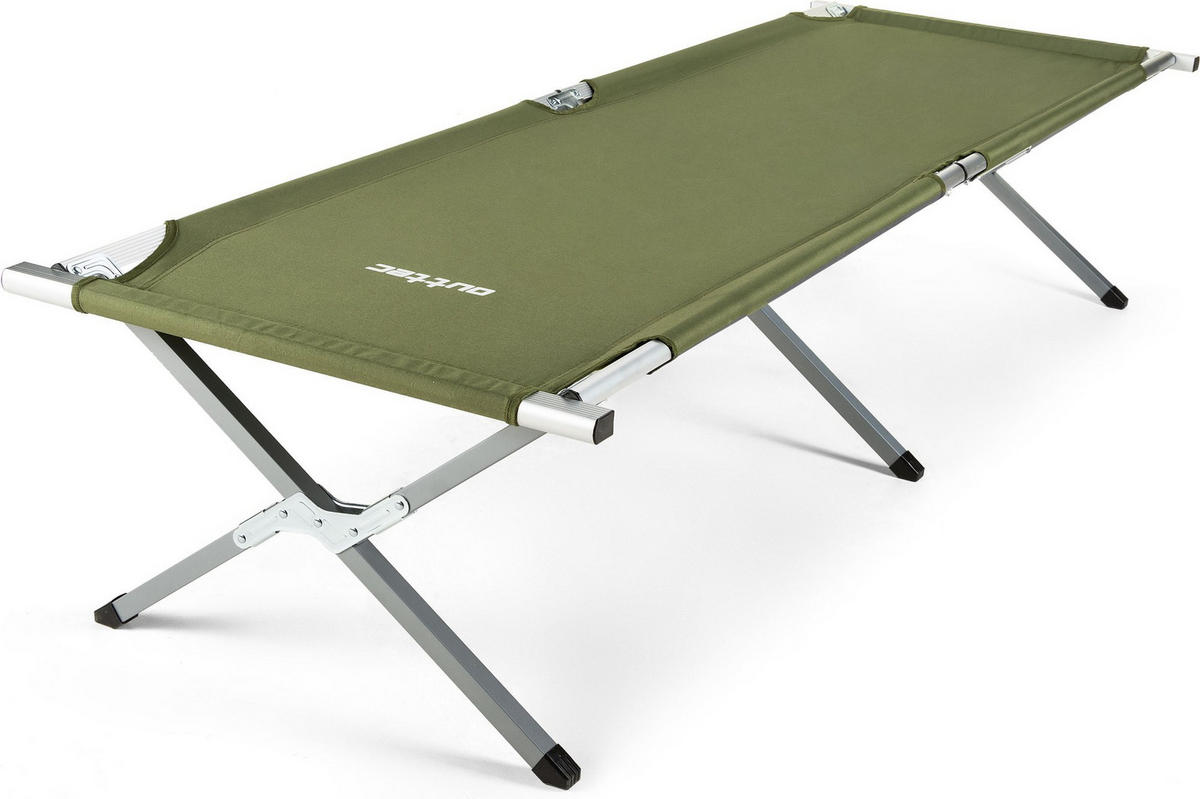 CAMPINGBETT 203/62/45 cm - Olivgrün, Metall (62/45/202cm) - Outtec