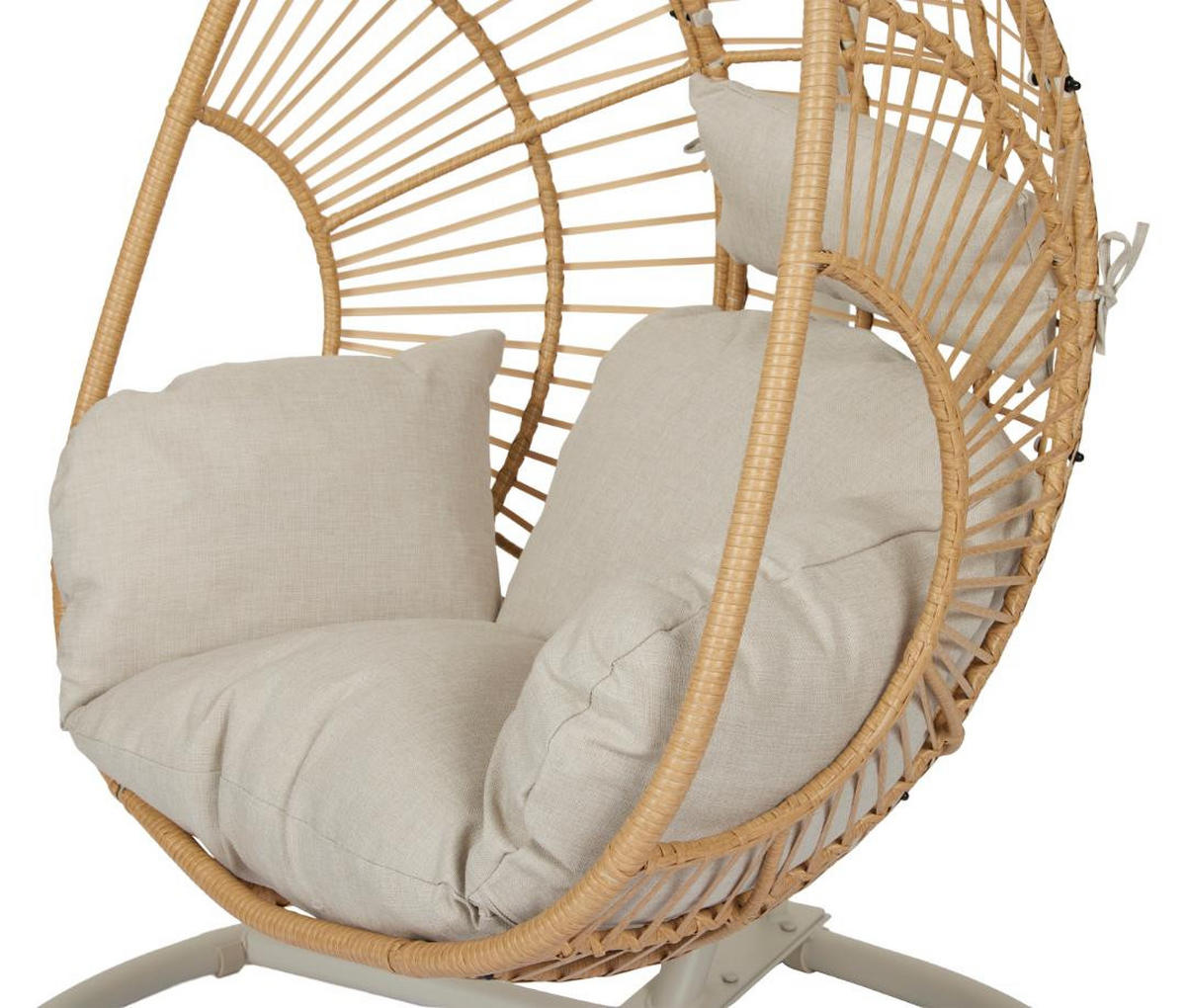 HÄNGESESSEL, Arne, Natur, Stahl, 62 x 104 x 179 cm - Naturfarben, Metall (62/179/104cm) - ebuy24