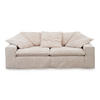SOFA NETTA Cremeweiß Cord - Creme/Braun, Birkenholz/Textil (226/90/116cm) - KAWOLA