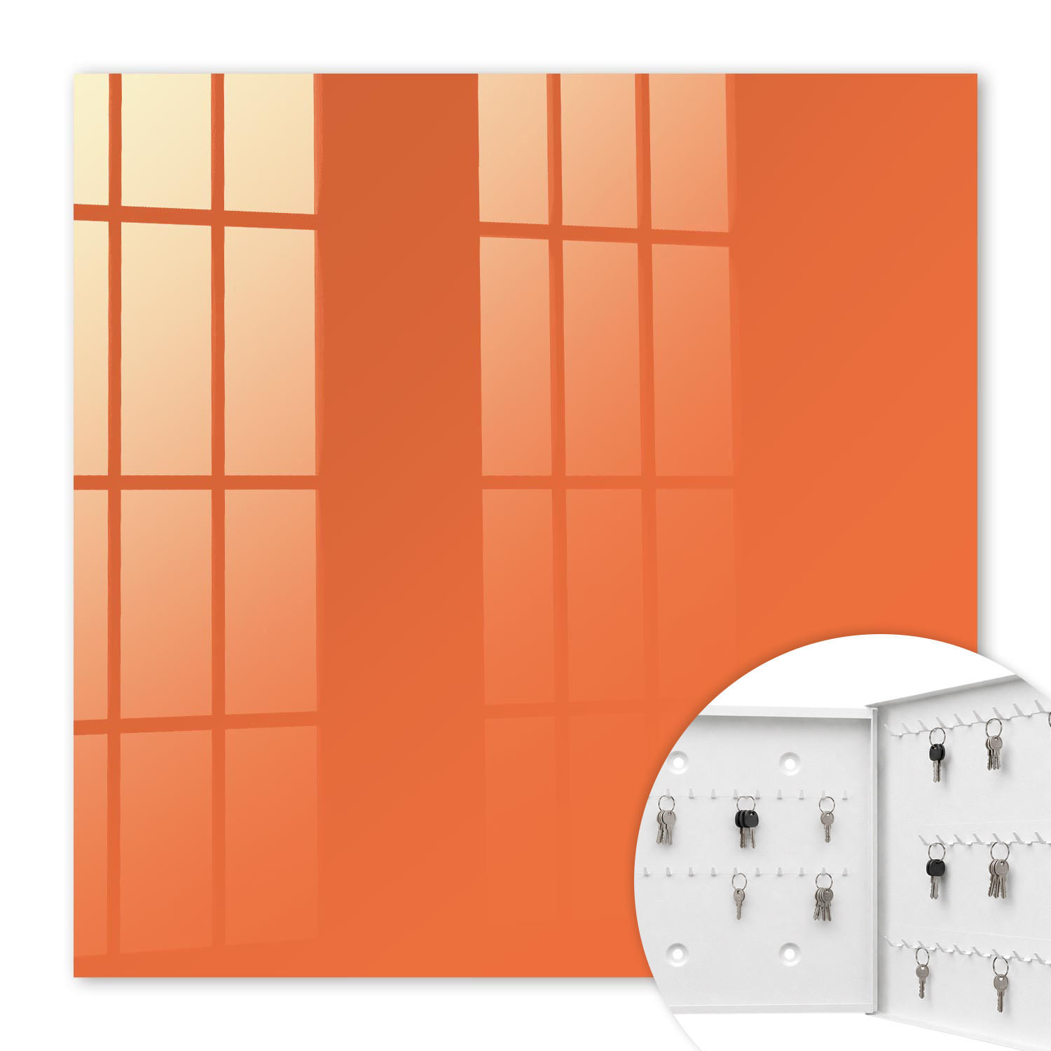 Tulup Schlüsselbox Orange 30x30x5 cm