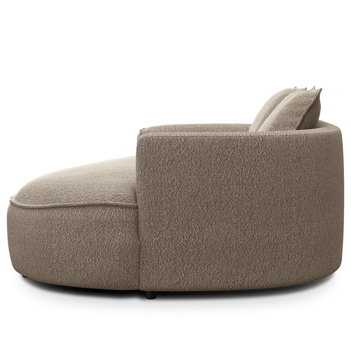 2,5-SITZER SOFA - Beige/Schwarz, Kunststoff/Textil (217/82/146cm) - home24