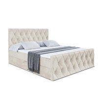 BOXBETT AMAY-Z - 180x200 cm - H4 - Ecru - Beige, Holzwerkstoff (180/200cm) - ALTDECOR