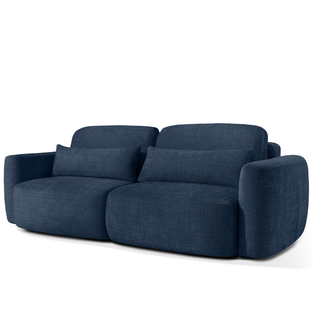 SITZGARNITUR ELOSA - Dunkelblau, Holz/Textil (245/85/115cm) - KONSIMO®