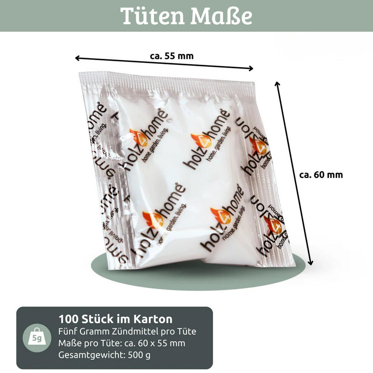 KAMINANZÜNDER 100 Stk. Ideal für Kamin Grill & Feuer Geruchlo - Weiß, Kunststoff (20/18/20cm) - DELUKE