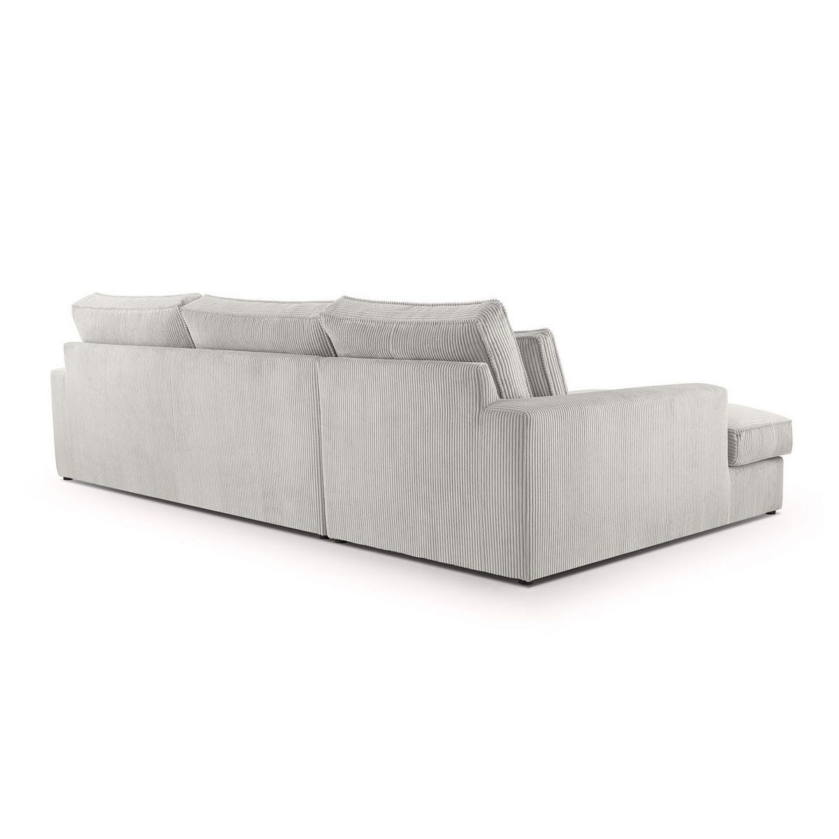 ECKSOFA 4 Sitzer Medan Mini, Hellgrau - Hellgrau, Textil (276/176cm) - Fedve
