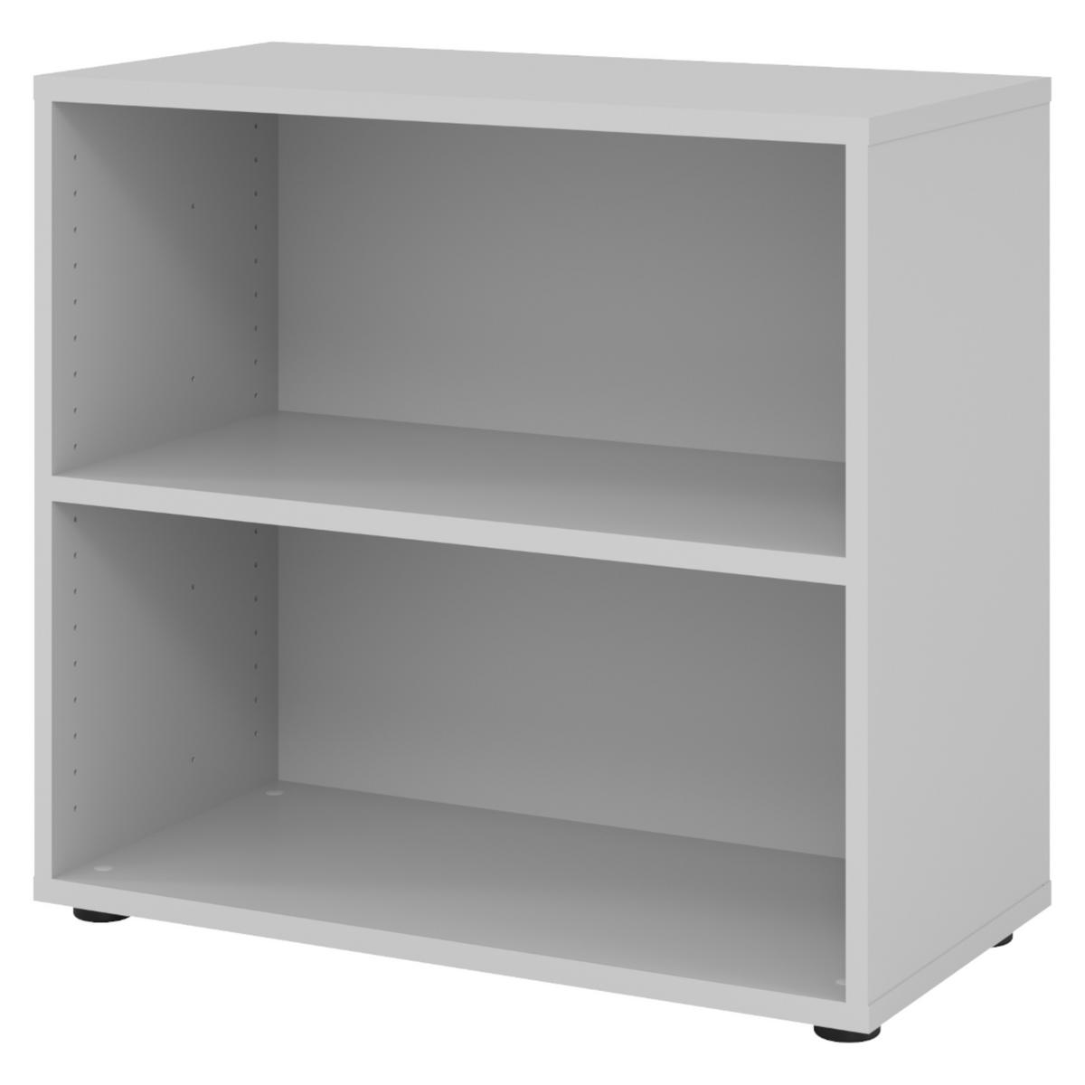 REGAL - 2 Ordnerhöhen 40/80/74,8 cm in Grau - Grau, Holzwerkstoff (80/74.8/40cm) - bümö