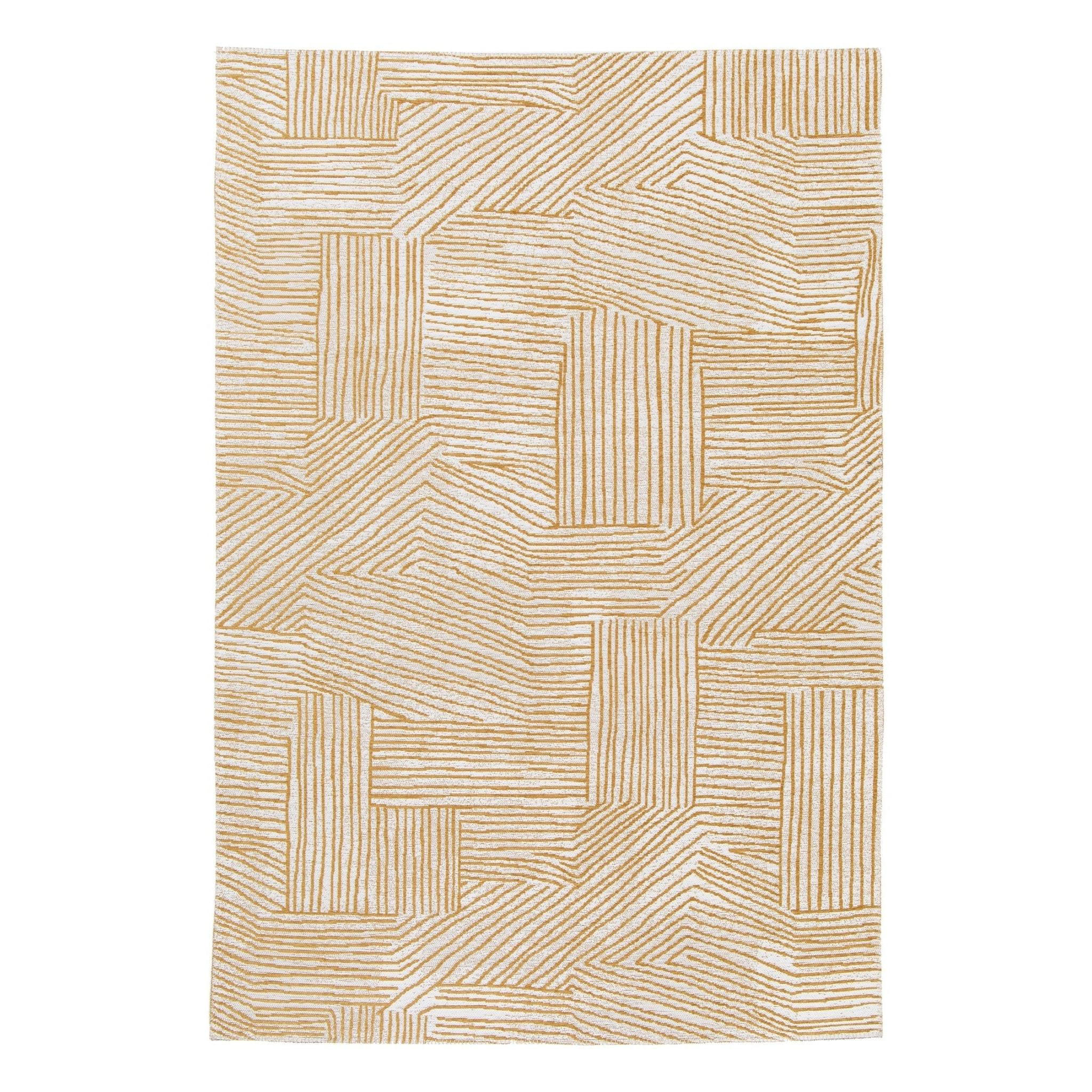 TEPPICH für Innen und Außen aus recycelten Fasern gelb - Gelb, Textil (120/170cm) - AFK Living