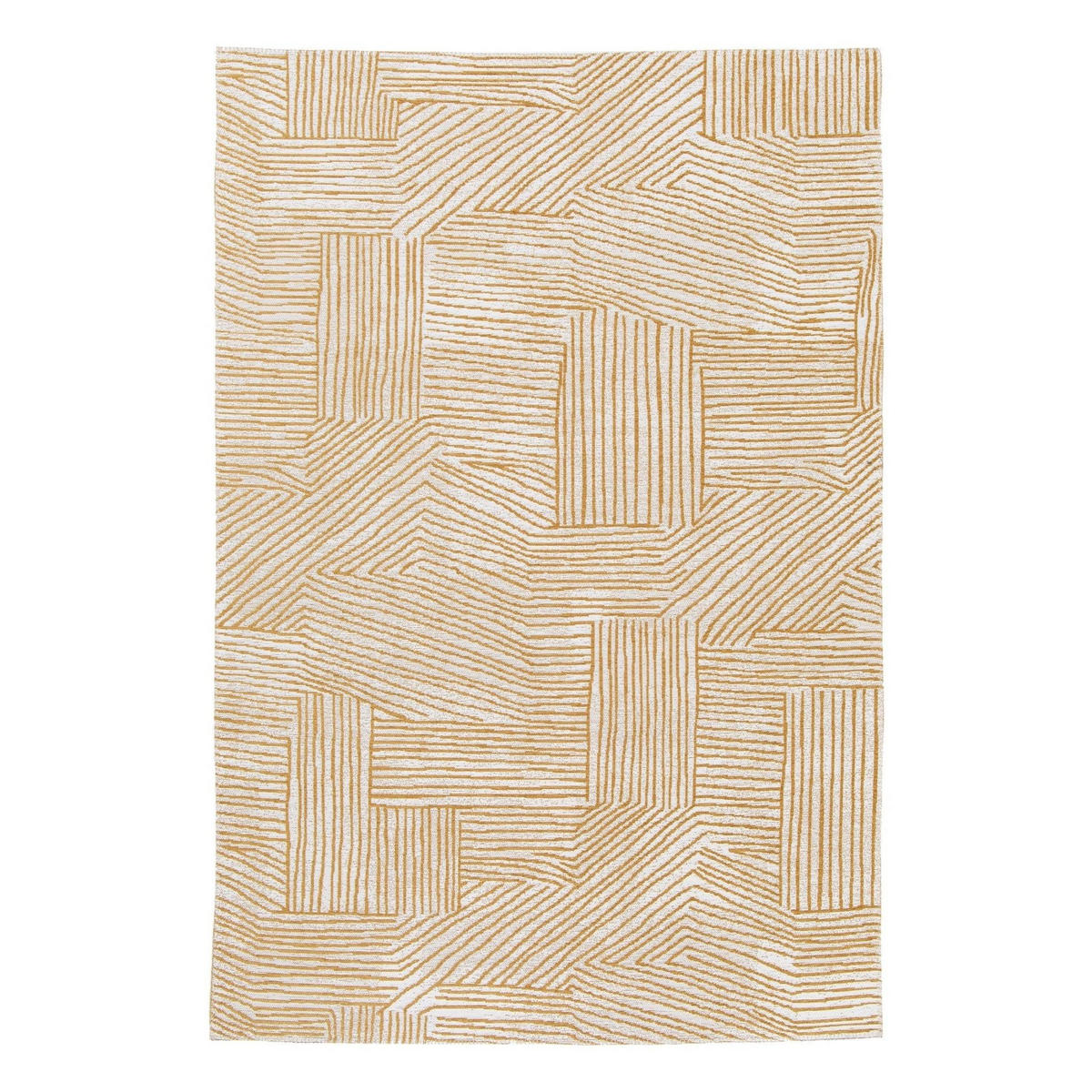 TEPPICH für Innen und Außen aus recycelten Fasern gelb - Gelb, Textil (120/170cm) - AFK Living