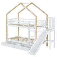 ETAGENBETT 90x200 cm Rutsche Schubladen - Weiß, Holz (90/200cm) - LEBENLANG