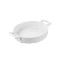 CREME BRULEE 25 cl OVAL Weiss - Weiß, Keramik (14.5/13/3cm) - Revol Porcelaine France