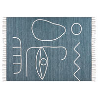 UTOMHUSMATTA Yavu 200/140 cm - Blå, Plast (140/200cm) - Beliani