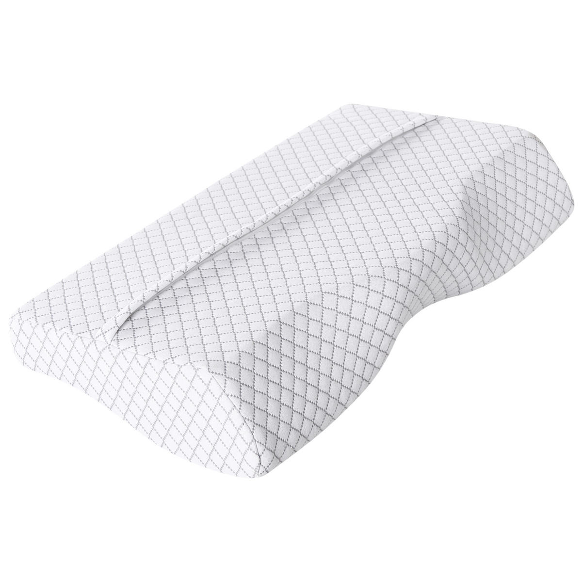 KOPFKISSEN Weiß 30/50 cm Elgon - Weiß, Textil (50/30cm) - Beliani