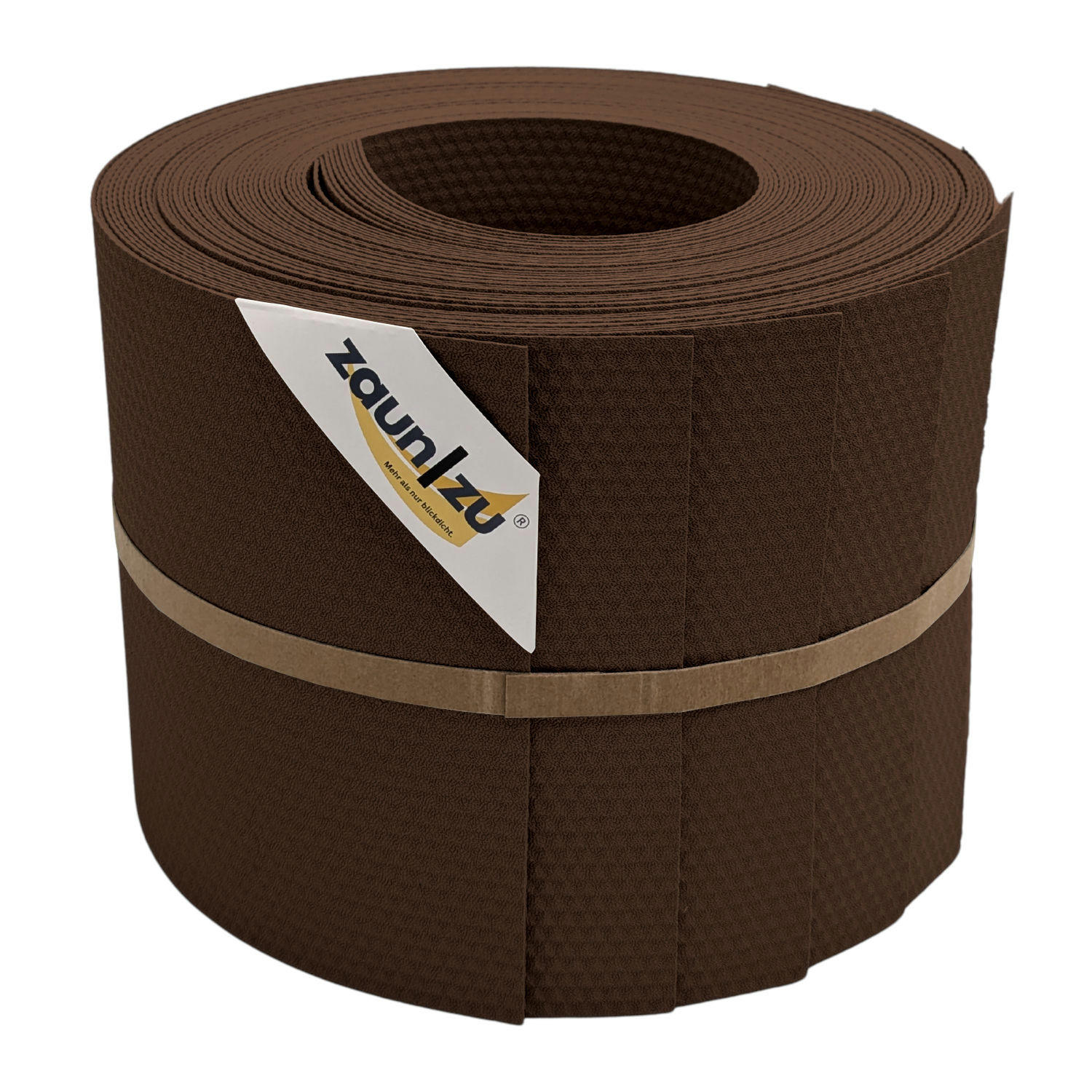 SICHTSCHUTZSTREIFEN Delux-P Einzelstreifen Wabenstruktur Braun 10x 2,55m - Braun, Kunststoff (255/19cm) - ZAUN|ZU