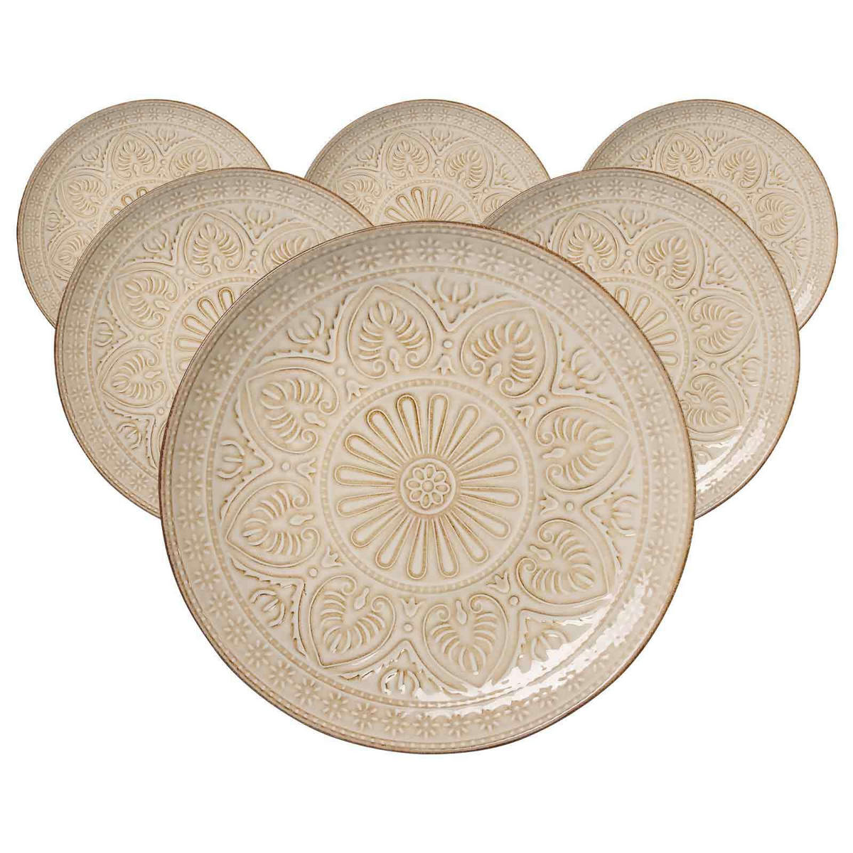 SPEISETELLER Omara beige ø 26,5 cm 6er Set - Beige, Keramik (26.5cm) - Ritzenhoff Breker