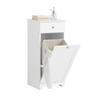 WÄSCHESCHRANK Weiß - Weiß, Holzwerkstoff (40/90/38cm) - SoBuy