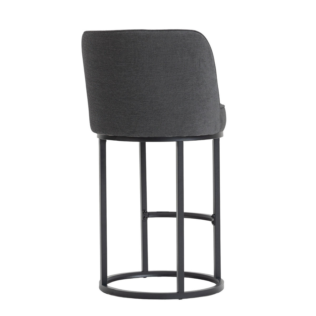 BARHOCKER,2ER-SET,ARMLOSE Barstühle,Küchenstühle,Bistrohocker,Leinen,Grau - Grau, Textil (46.5/88.5/43cm) - LVHOM