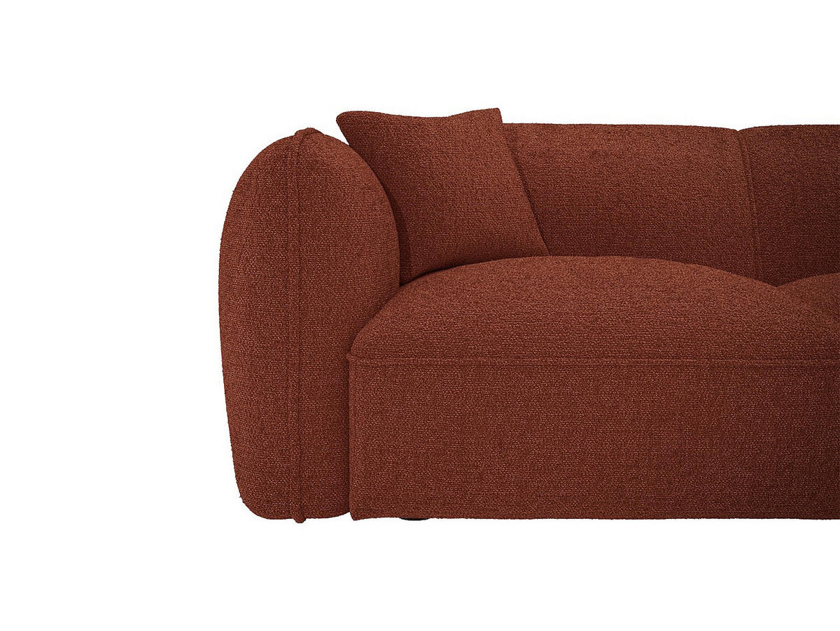 SCHLAFSOFA - 5 Personen - stoff - terracotta Camilio - Terracotta, Textil (274/74/174cm) - Vente-Unique