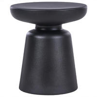 BEISTELLTISCH Schwarz Tofet - Schwarz, Kunststoff (39/39/44cm) - Beliani