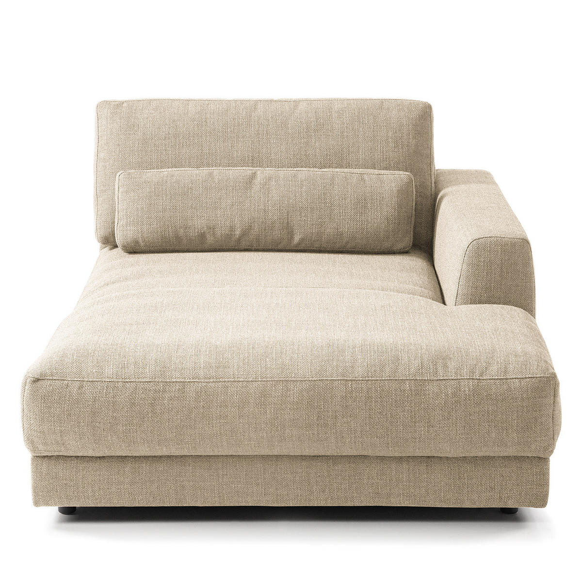 MODULLONGCHAIR - Beige, Textil (126/80/182cm) - home24