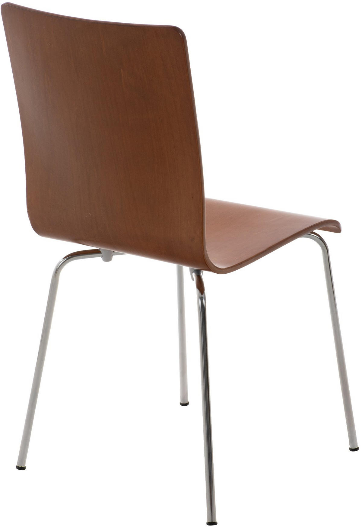 BESUCHERSTUHL PEPE 87x43x47 cm Braun Holz Metall - Braun, Metall (43/87/47cm) - DELUKE