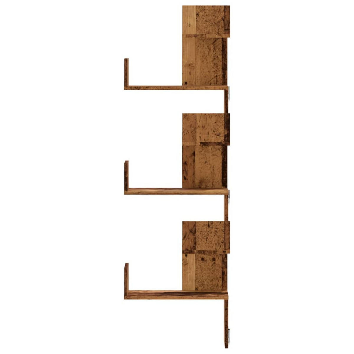 WAND-ECKREGAL Altholz-Optik 45/45/147 Cm Holzwerkstoff - Braun, Holzwerkstoff (45/147/45cm) - vidaXL