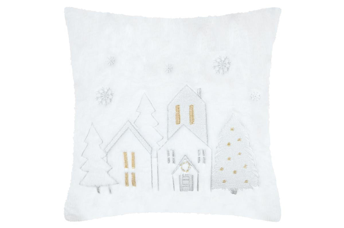 KISSEN HoHoHo 45/45 cm - Weiß, Textil (45/45cm)