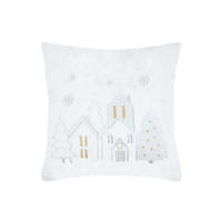 KISSEN HoHoHo 45/45 cm - Weiß, Textil (45/45cm)
