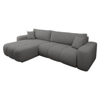 ECKSOFA Furyn Maxi - Dunkelgrau/Schwarz, Holz/Kunststoff (274/145cm) - MIRJAN24
