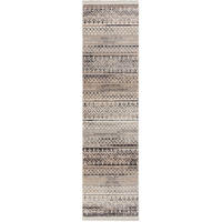 TEPPICH Streifen-Design, strapazierfähig PERRAN, Naturfarben 66x300 cm - Naturfarben, Textil (66/300cm) - KADIMA DESIGN