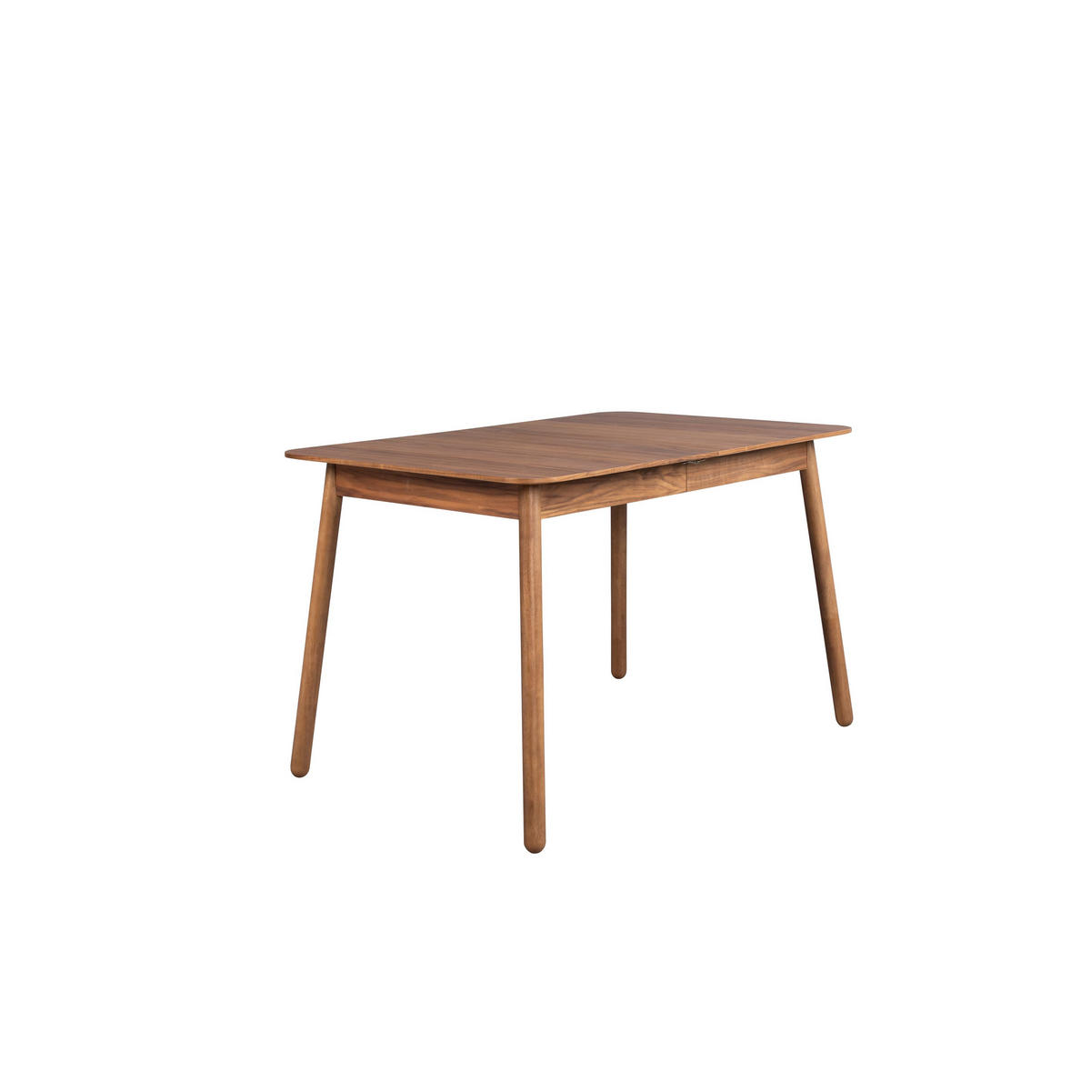 ESSTISCH Glimps Ausziehbarer 120/162x80 cm Walnuss - Braun, Holz (120/80/76cm) - Zuiver