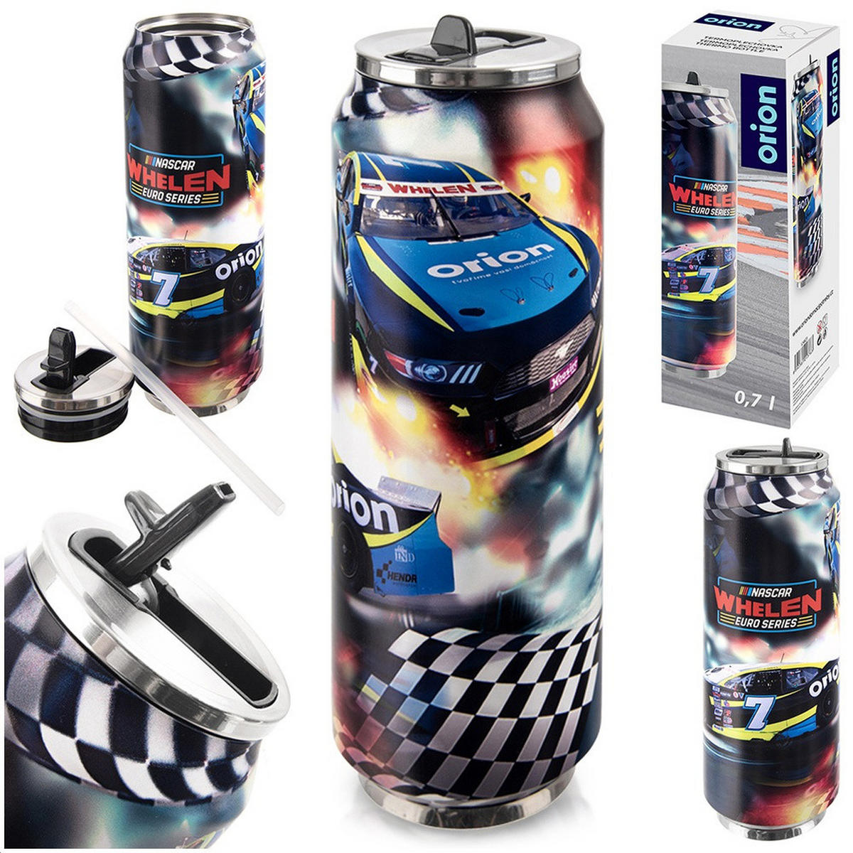 THERMOBECHER Dose Rallye 700 ml Mehrfarbig - Multicolor, Metall (0.7L) - Orion 
