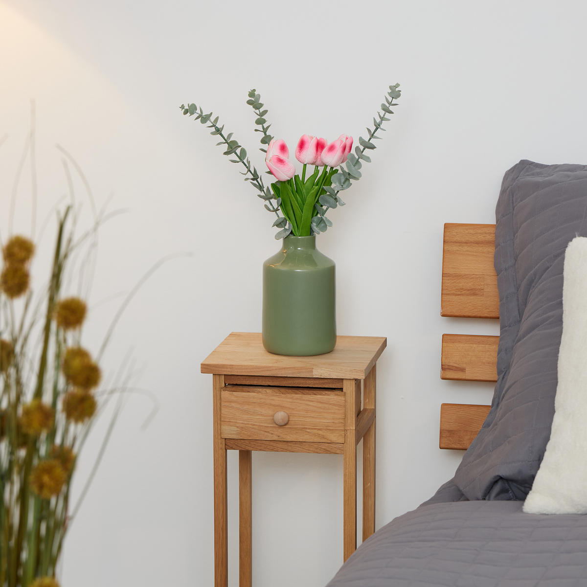 24XKUNSTTULPE - Multicolor/Grün, Kunststoff (33.5cm) - Relaxdays