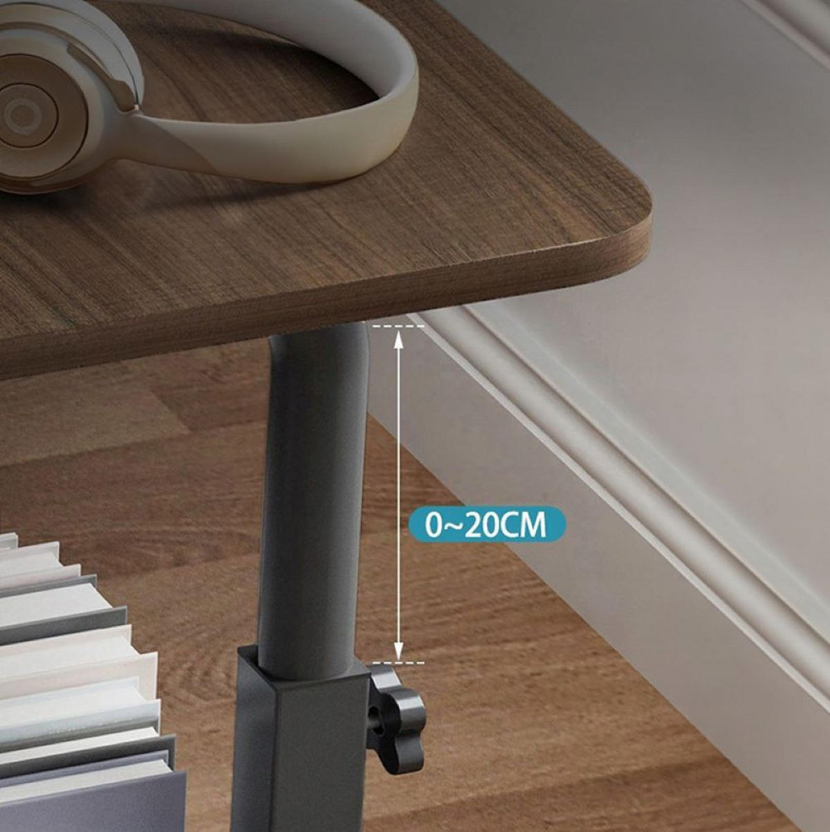 COMPUTERTISCH, braun 60/40/68-83 cm - Braun, Holzwerkstoff (60/40/83cm) - Rebiko