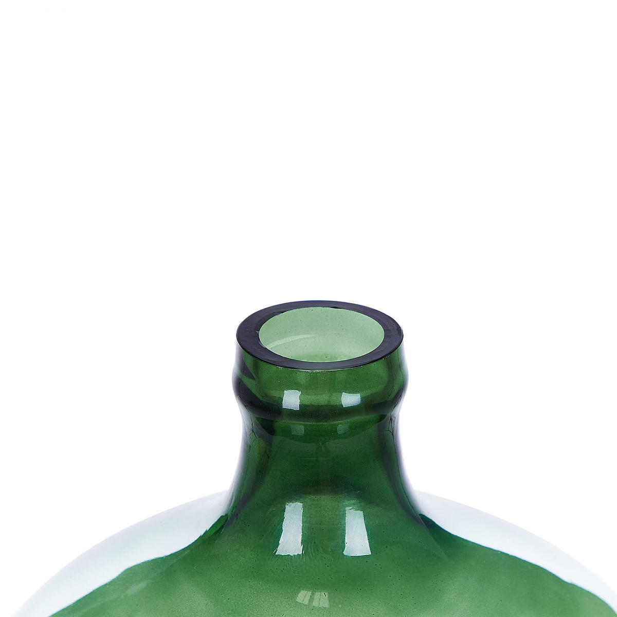 DEKOVASE Glas grün Roti - Grün, Glas (39cm) - Beliani