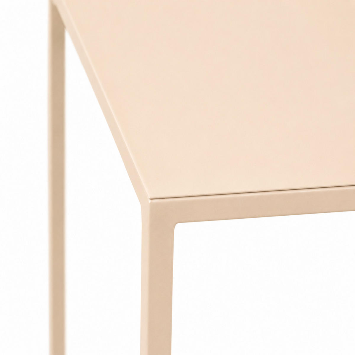 BLUMENTISCH Square - Beige, Metall (36/36/70cm) - LOFT42