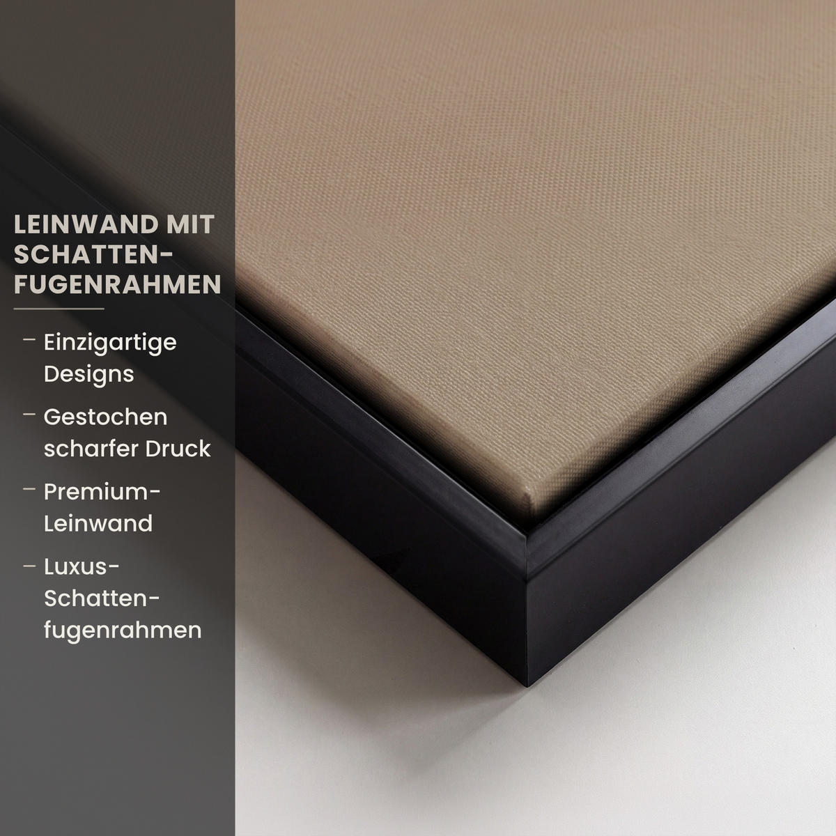 LEINWAND Bilder mit Rahmen - Vogel - Beige - Japanisch - 90x60 - Taupe, Textil (90/60cm) - MuchoWow