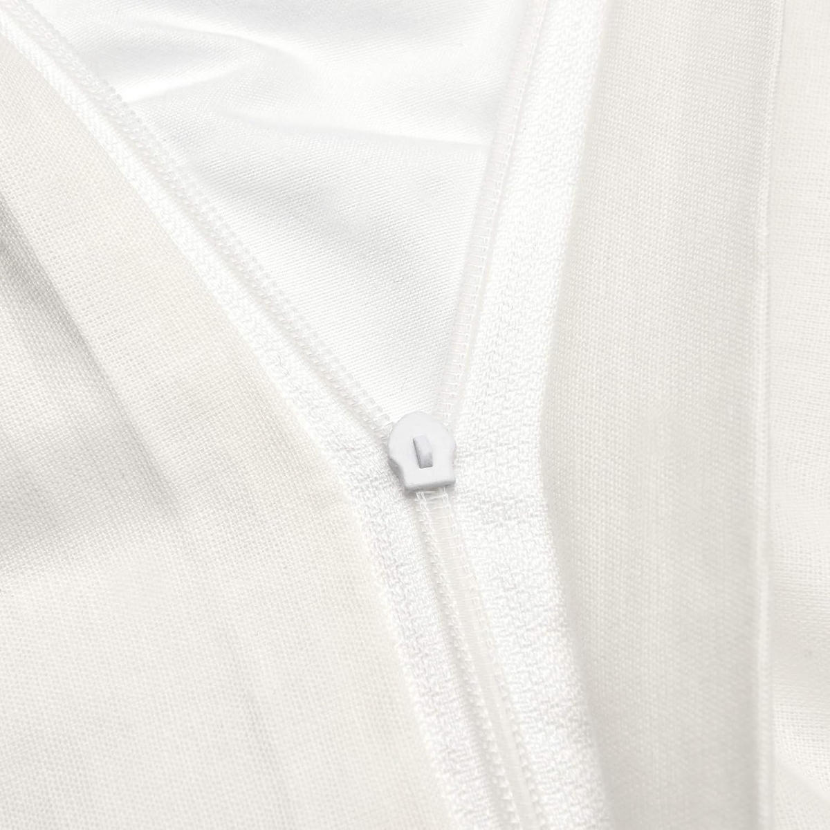 BETTWÄSCHE Julie 155/220 cm + Kissenbezug 80/80 cm Weiß 2er - Weiß, Naturmaterialien/Textil (155/220cm) - Beautissu 