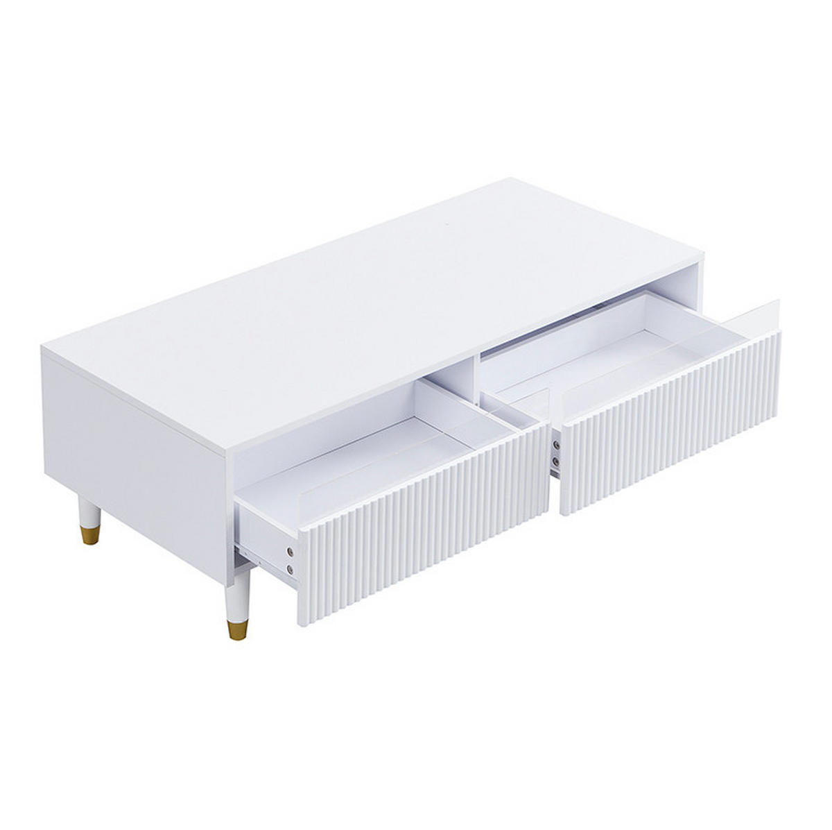 OBÝVACÍ sestava 178/35/45 cm bílá z MDF s LED osvětlením a úložným prostorem - bílá, kompozitní dřevo (178/45/35cm) - OKWISH