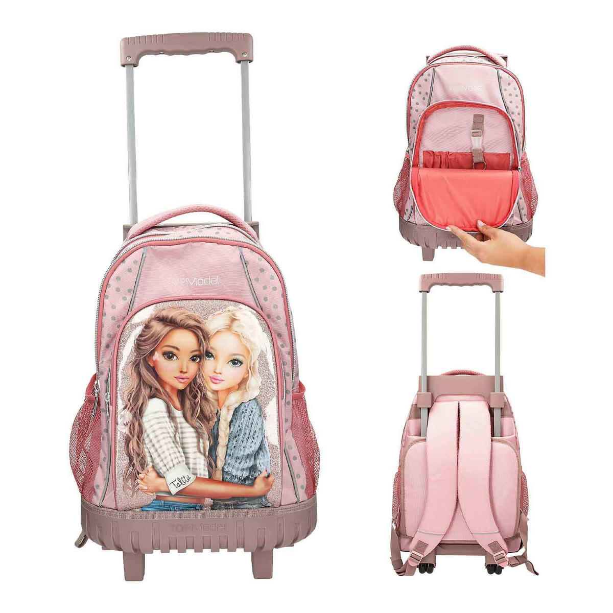 SCHULRUCKSACK TROLLEY MY BFF TOPModel rosa 23 x 34 x 54 cm - Rosa, Textil (34/23cm) - Depesche Germany