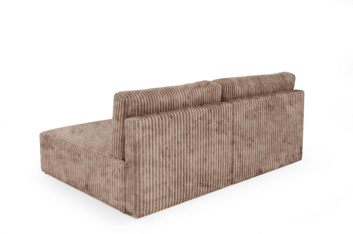 ECKSOFA Natalia Xs - Beige, Holzwerkstoff/Textil (210/149cm) - Fun Möbel