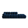 MODULARES-SOFA rechts Bellis aus Samt königsblau 4 Sitzplätze - Blau, Textil (94/63/282cm) - Micadoni