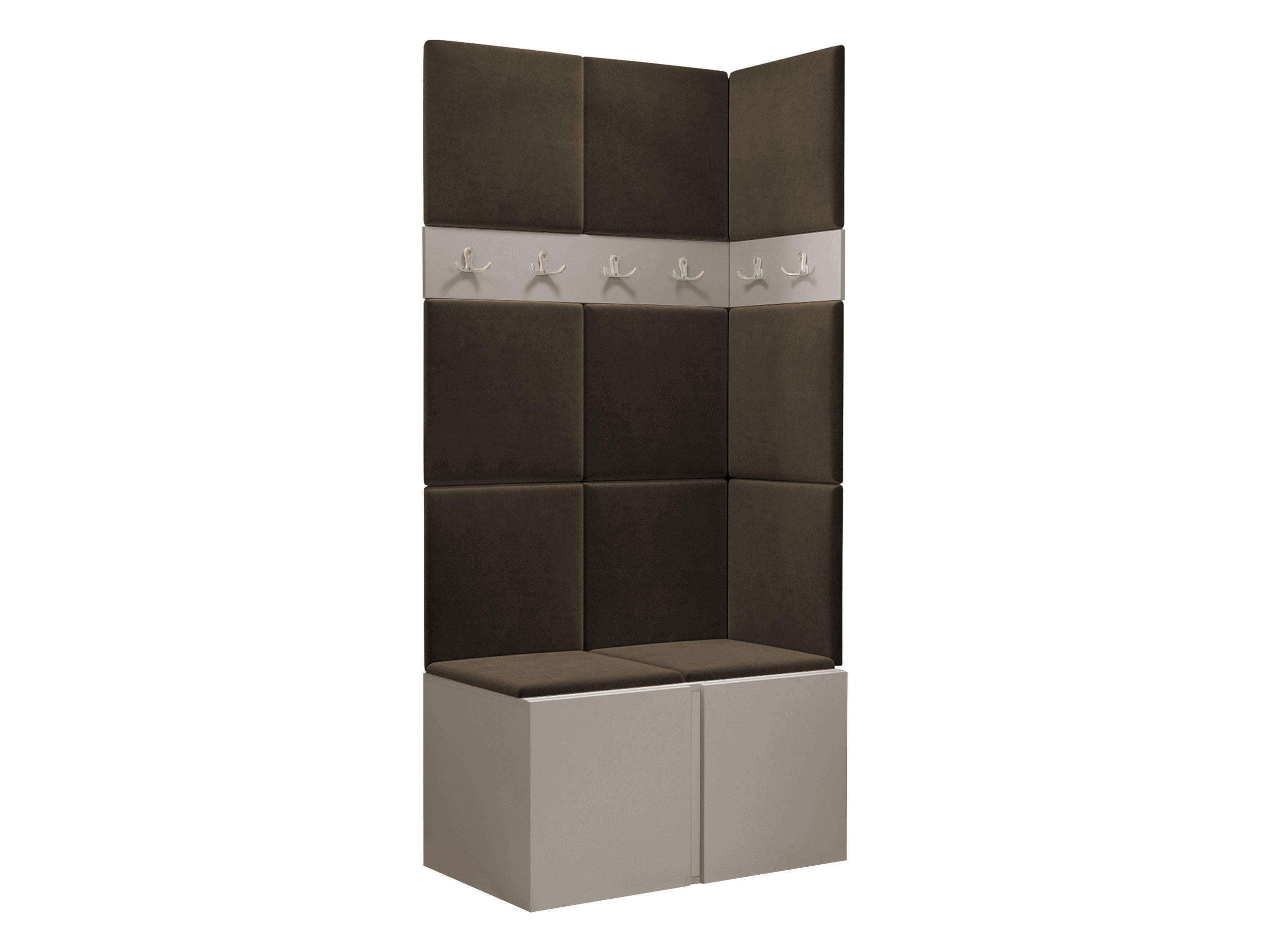 Mirjan24 Garderoben-Set Kaschmir, Braun 84x186x46 cm