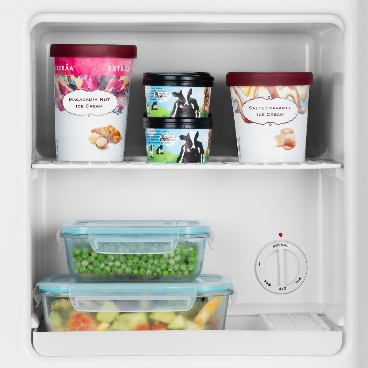 MINI-GEFRIERSCHRANK FGW400 Weiß - Weiß, Metall (44.8/50.8/47.3cm) - HKoenig