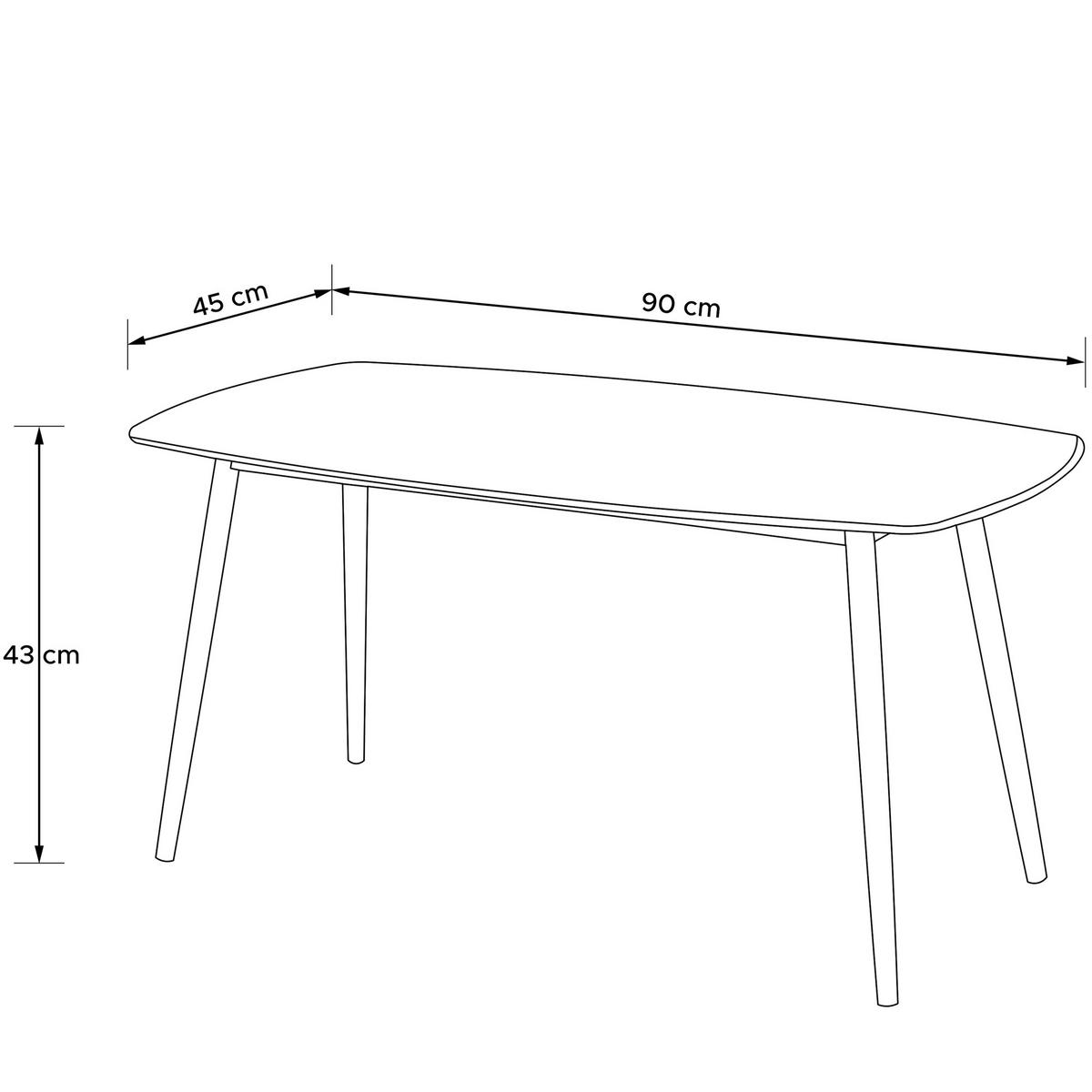 GARTENTISCH SOLIS Balkontisch, - Weiß, Textil/Metall (45/90/43cm) - KONSIMO®