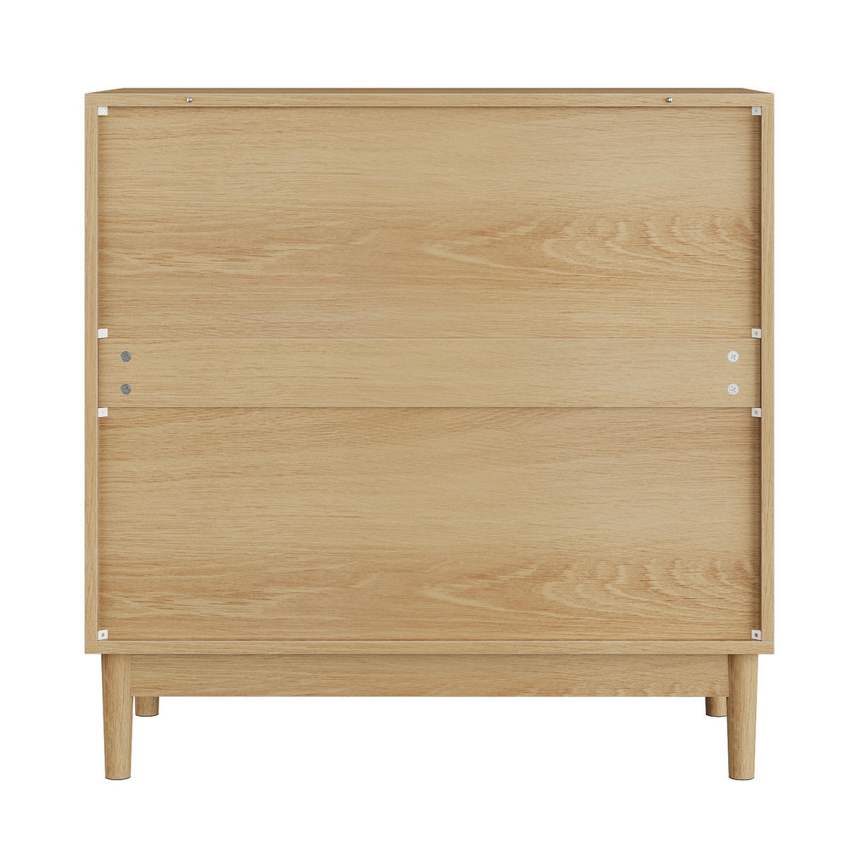 SCHUHSCHRANK walnuss-optik & rillen-design mit kippfächern & 24 cm tiefe - Walnussfarben, Holzwerkstoff (60/95/24cm) - Urban Meuble