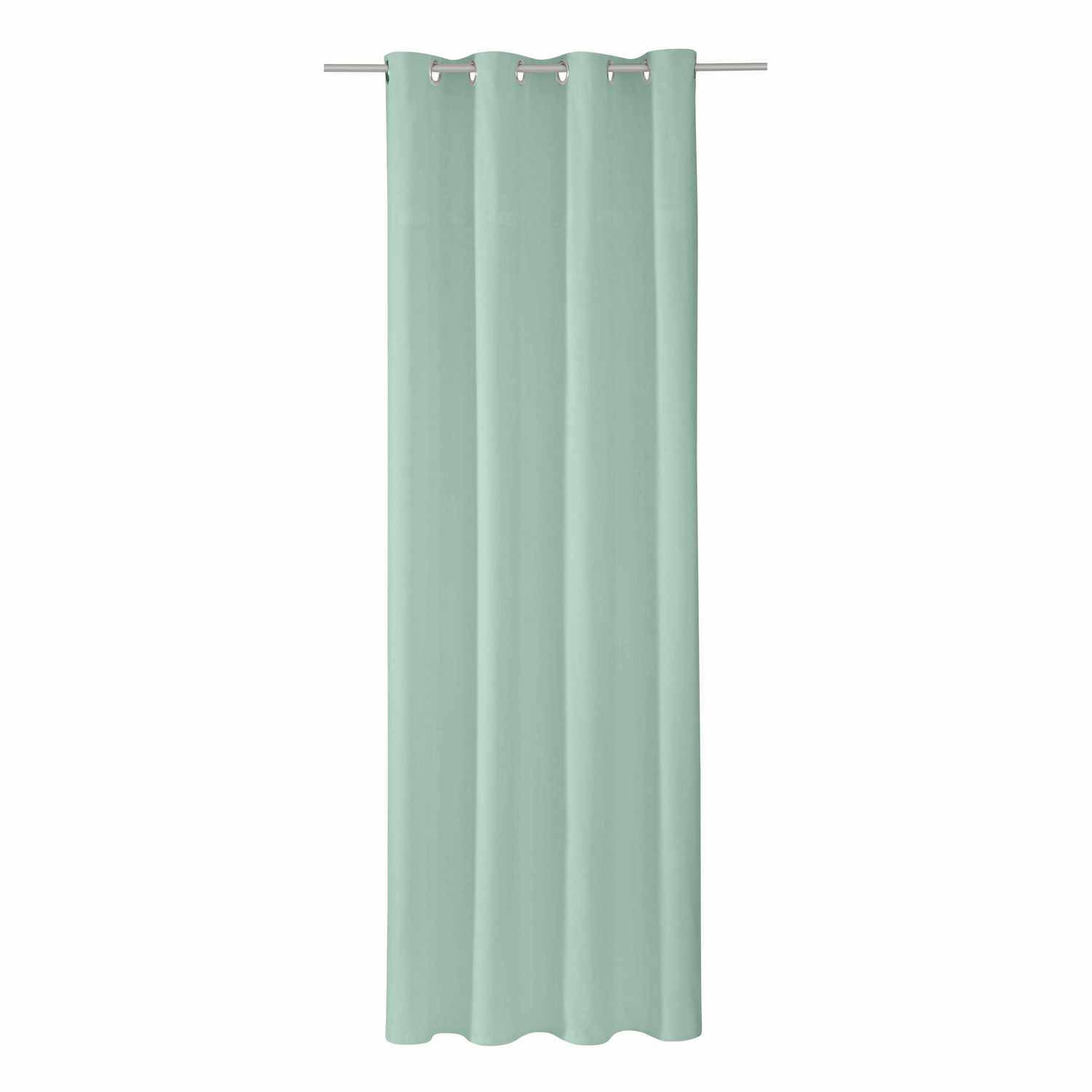 ÖSENVORHANG DOVE Blickdicht - Salbeigrün, Textil (140/0.5/245cm) - Tom Tailor